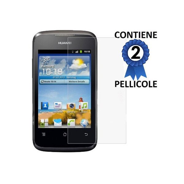 PELLICOLA PROTEGGI DISPLAY HUAWEI ASCEND Y200, U8655 CONFEZIONE 2 PEZZI