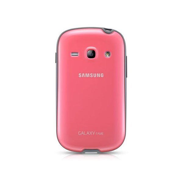 CUSTODIA BACK RIGIDA ORIGINALE SAMSUNG per S6810 GALAXY FAME, S6812 GALAXY FAME DUOS ROSA E GRIGIO EF-PS681BPEGWW BLISTER