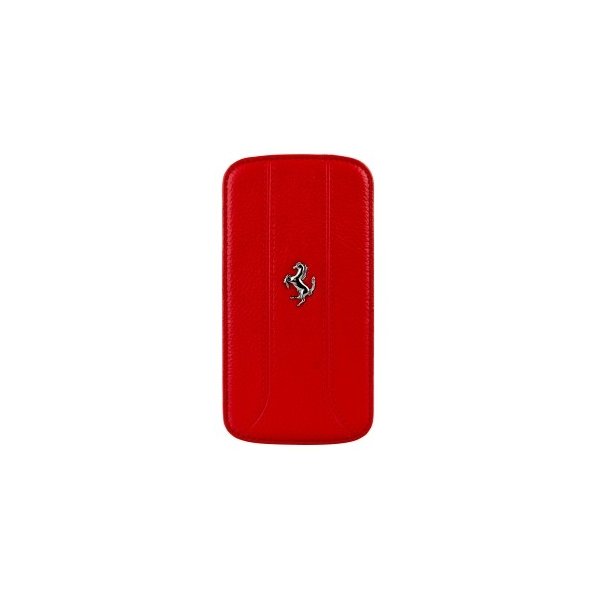 CUSTODIA BOOK FLIP VERA PELLE FERRARI FEFFFLBKS4RE per SAMSUNG I9500 GALAXY S4, I9505, I9502 COLORE ROSSO