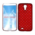 CUSTODIA RIGIDA CON BRILLANTINI per SAMSUNG I9500 GALAXY S4, I9505, I9502 COLORE ROSSO