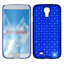 CUSTODIA RIGIDA CON BRILLANTINI per SAMSUNG I9500 GALAXY S4, I9505, I9502 COLORE BLU