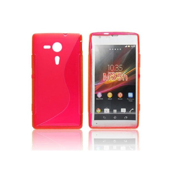 CUSTODIA GEL TPU SILICONE DOUBLE per SONY XPERIA SP HSPA C5302, LTE C5306, LTE C5303, M35H COLORE ROSSO