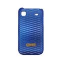 CUSTODIA CRISS CROSS RIGIDA per SAMSUNG I9000 GALAXY S, I9008, I9001 GALAXY S PLUS COLORE BLU