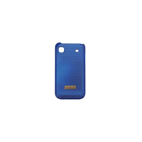 CUSTODIA CRISS CROSS RIGIDA per SAMSUNG I9000 GALAXY S, I9008, I9001 GALAXY S PLUS COLORE BLU