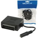 ADATTATORE SCART MASCHIO / FEMMINA + PRESA PER CUFFIE DA 3,5mm SCART 61 VALUELINE