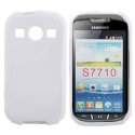 CUSTODIA GEL TPU SILICONE DOUBLE per SAMSUNG S7710 GALAXY XCOVER 2 COLORE BIANCO