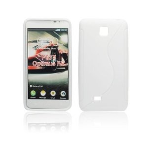 CUSTODIA GEL TPU SILICONE DOUBLE per LG OPTIMUS F5, P875 COLORE BIANCO