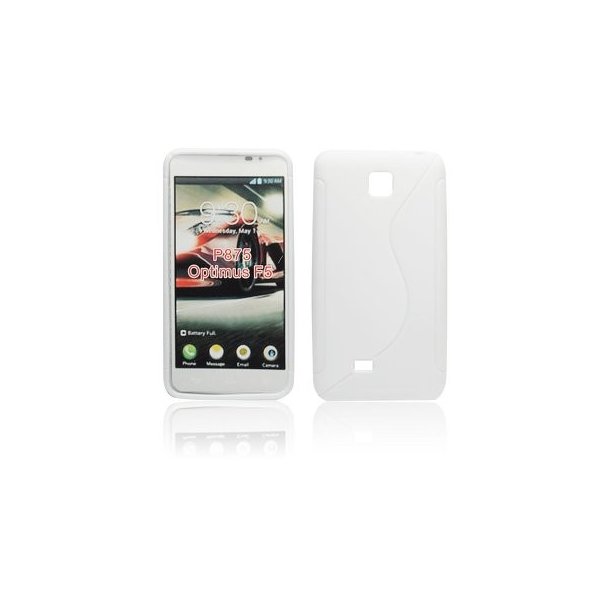 CUSTODIA GEL TPU SILICONE DOUBLE per LG OPTIMUS F5, P875 COLORE BIANCO