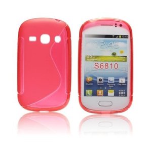 CUSTODIA GEL TPU SILICONE DOUBLE per SAMSUNG S6810 GALAXY FAME, S6812 GALAXY FAME DUOS COLORE ROSSO