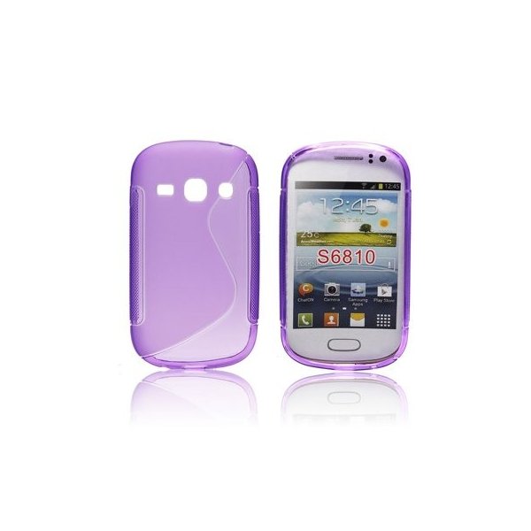 CUSTODIA GEL TPU SILICONE DOUBLE per SAMSUNG S6810 GALAXY FAME, S6812 GALAXY FAME DUOS COLORE VIOLA