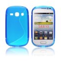 CUSTODIA GEL TPU SILICONE DOUBLE per SAMSUNG S6810 GALAXY FAME, S6812 GALAXY FAME DUOS COLORE BLU