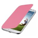 CUSTODIA ORIZZONTALE FLIP COVER per SAMSUNG I9500 GALAXY S4, I9505, I9502 COLORE ROSA