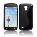 CUSTODIA GEL TPU SILICONE DOUBLE per SAMSUNG I9190 GALAXY S4 MINI, I9192, I9195 COLORE NERO