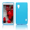 CUSTODIA GEL TPU SILICONE LUCIDA per LG OPTIMUS L5 II DUAL, E455 COLORE BLU