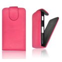 CUSTODIA VERTICALE FLIP PELLE per SAMSUNG S5830 Galaxy Ace COLORE ROSA