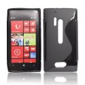 CUSTODIA GEL TPU SILICONE DOUBLE NOKIA LUMIA 928 COLORE NERO