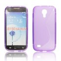 CUSTODIA GEL TPU SILICONE DOUBLE per SAMSUNG I9190 GALAXY S4 MINI, I9192, I9195 COLORE VIOLA