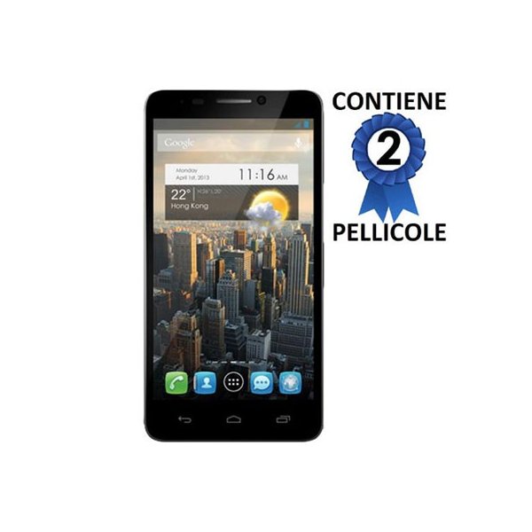 PELLICOLA PROTEGGI DISPLAY ALCATEL ONE TOUCH IDOL 6030 CONFEZIONE 2 PEZZI