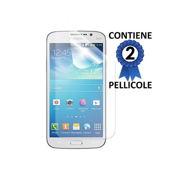 PELLICOLA PROTEGGI DISPLAY SAMSUNG I9150 GALAXY MEGA 5.8, I9152 CONFEZIONE 2 PEZZI