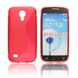 CUSTODIA GEL TPU SILICONE DOUBLE per SAMSUNG I9190 GALAXY S4 MINI, I9192, I9195 COLORE ROSSO