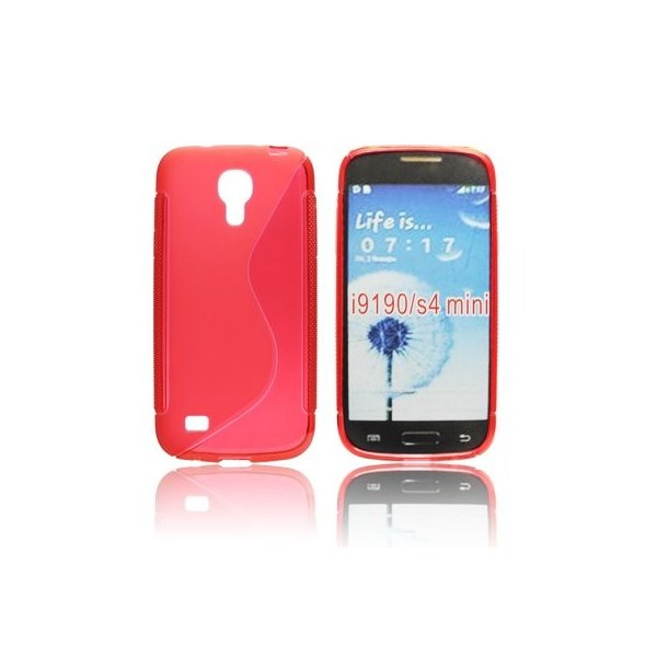 CUSTODIA GEL TPU SILICONE DOUBLE per SAMSUNG I9190 GALAXY S4 MINI, I9192, I9195 COLORE ROSSO