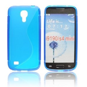 CUSTODIA GEL TPU SILICONE DOUBLE per SAMSUNG I9190 GALAXY S4 MINI, I9192, I9195 COLORE BLU