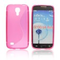 CUSTODIA GEL TPU SILICONE DOUBLE per SAMSUNG I9190 GALAXY S4 MINI, I9192, I9195 COLORE ROSA