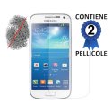 PELLICOLA PROTEGGI DISPLAY ANTI IMPRONTA SAMSUNG I9190 GALAXY S4 MINI, I9192, I9195 CONFEZIONE 2 PEZZI