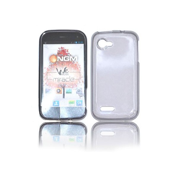 CUSTODIA GEL TPU SILICONE per NGM WEMOVE MIRACLE COLORE NERO