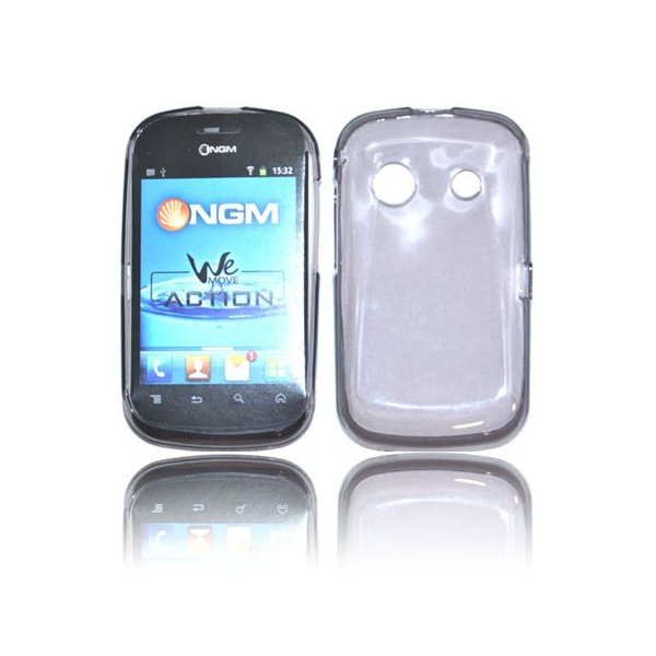 CUSTODIA GEL TPU SILICONE per NGM WEMOVE ACTION COLORE NERO