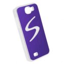 CUSTODIA BACK RIGIDA CON LUCE LED LAMPEGGIANTE VARI COLORI per SAMSUNG N7100 GALAXY NOTE2, N7105 COLORE VIOLA