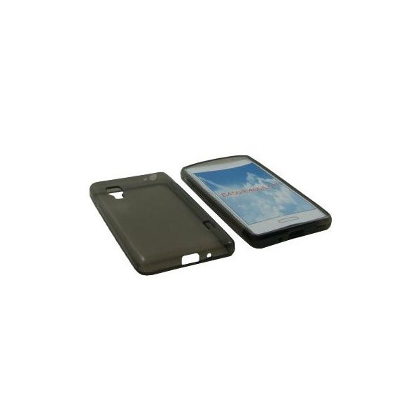 CUSTODIA GEL TPU SILICONE per LG OPTIMUS L5 II, E460 COLORE NERO