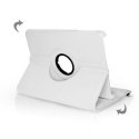 CUSTODIA BOOK PELLE GIREVOLE per SAMSUNG P3200 GALAXY TAB 3 7.0, P3210, SM-210, SM-211 7" POLLICI COLORE BIANCO