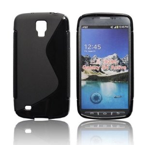 CUSTODIA GEL TPU SILICONE DOUBLE per SAMSUNG I9295 GALAXY S4 ACTIVE COLORE NERO