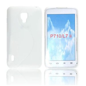 CUSTODIA GEL TPU SILICONE DOUBLE per LG L7 II, P710 COLORE BIANCO