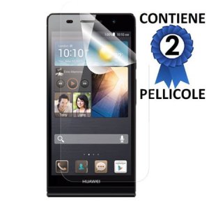 PELLICOLA PROTEGGI DISPLAY HUAWEI ASCEND P6 CONFEZIONE 2 PEZZI