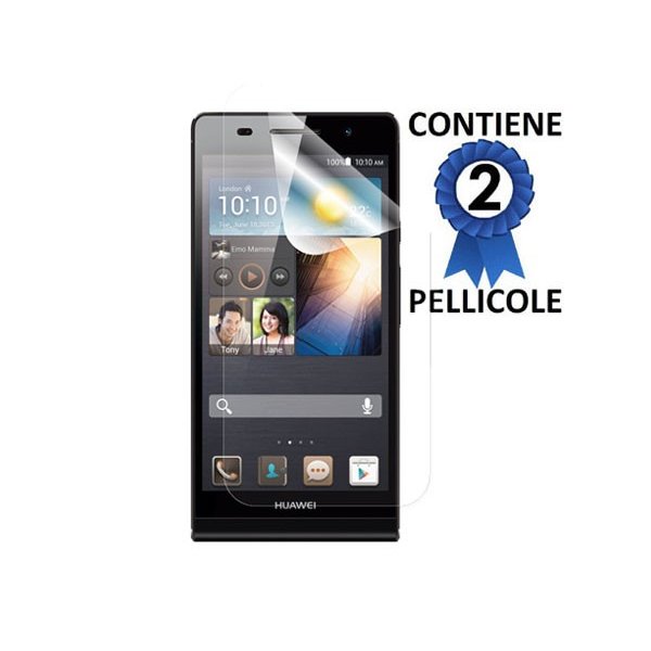 PELLICOLA PROTEGGI DISPLAY HUAWEI ASCEND P6 CONFEZIONE 2 PEZZI