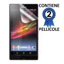 PELLICOLA PROTEGGI DISPLAY SONY XPERIA Z ULTRA, C6802, C6806, C6833 CONFEZIONE 2 PEZZI