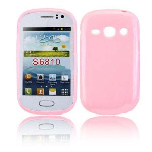 CUSTODIA GEL TPU SILICONE LUCIDA per SAMSUNG S6810 GALAXY FAME, S6812 GALAXY FAME DUOS COLORE ROSA