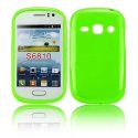 CUSTODIA GEL TPU SILICONE LUCIDA per SAMSUNG S6810 GALAXY FAME, S6812 GALAXY FAME DUOS COLORE VERDE