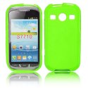 CUSTODIA GEL TPU SILICONE LUCIDA per SAMSUNG S7710 GALAXY XCOVER 2 COLORE VERDE