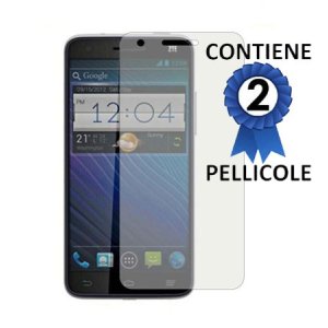 PELLICOLA PROTEGGI DISPLAY ZTE GRAND S CONFEZIONE 2 PEZZI