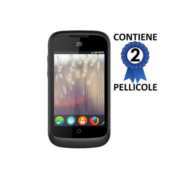 PELLICOLA PROTEGGI DISPLAY ZTE OPEN CONFEZIONE 2 PEZZI