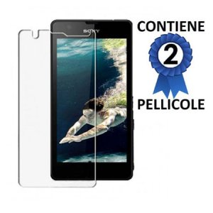 PELLICOLA PROTEGGI DISPLAY SONY XPERIA ZR, C5502, C5503, LTE, HSPA+ CONFEZIONE 2 PEZZI