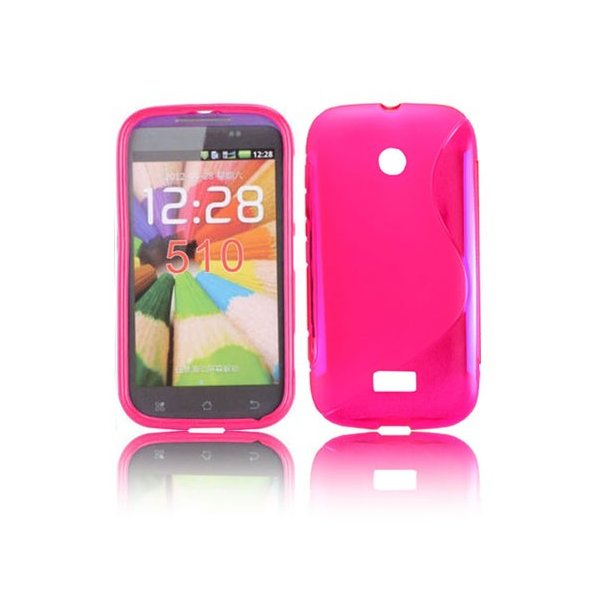 CUSTODIA GEL TPU SILICONE DOUBLE NOKIA LUMIA 510 COLORE ROSA