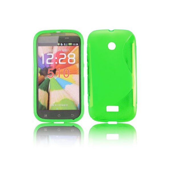 CUSTODIA GEL TPU SILICONE DOUBLE NOKIA LUMIA 510 COLORE VERDE