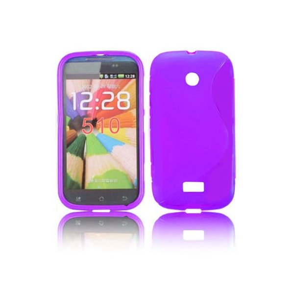 CUSTODIA GEL TPU SILICONE DOUBLE NOKIA LUMIA 510 COLORE VIOLA