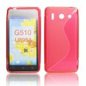 CUSTODIA GEL TPU SILICONE DOUBLE per HUAWEI ASCEND G510, U8951 DAYTONA COLORE ROSSO