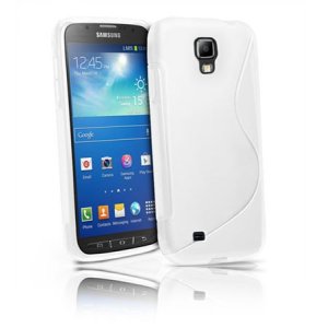 CUSTODIA GEL TPU SILICONE DOUBLE per SAMSUNG I9295 GALAXY S4 ACTIVE COLORE BIANCO