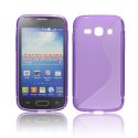 CUSTODIA GEL TPU SILICONE DOUBLE per SAMSUNG S7270 GALAXY ACE 3, S7272, S7275 COLORE VIOLA